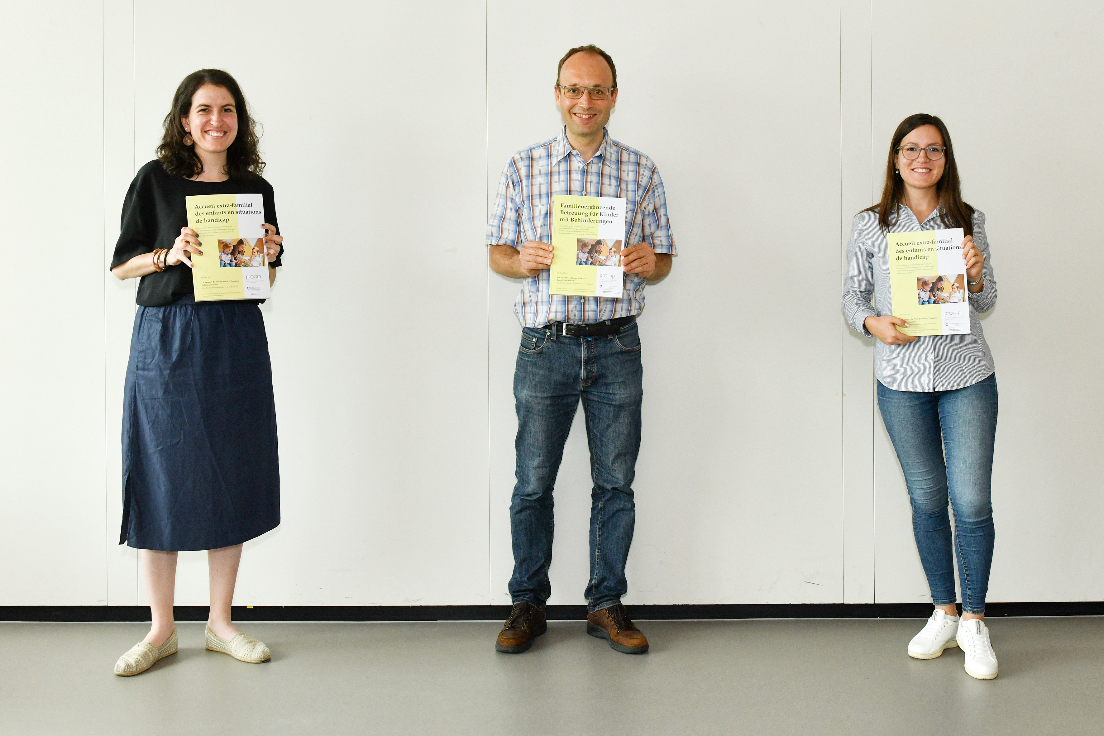 Foto des Projektteams: Anna Pestalozzi, Alex Fischer und Miriam Häfliger